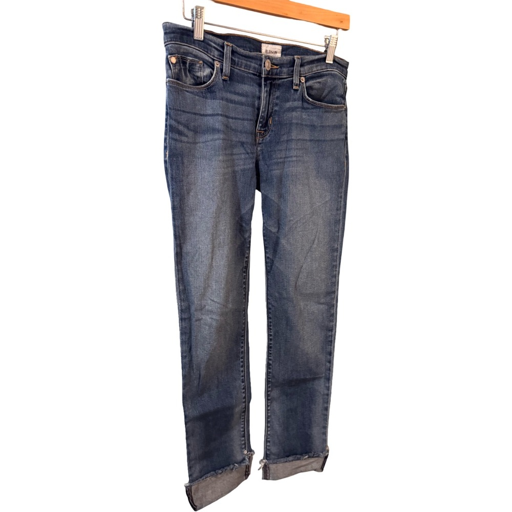 Hudson Jeans Blue Ankle Cropped Denim